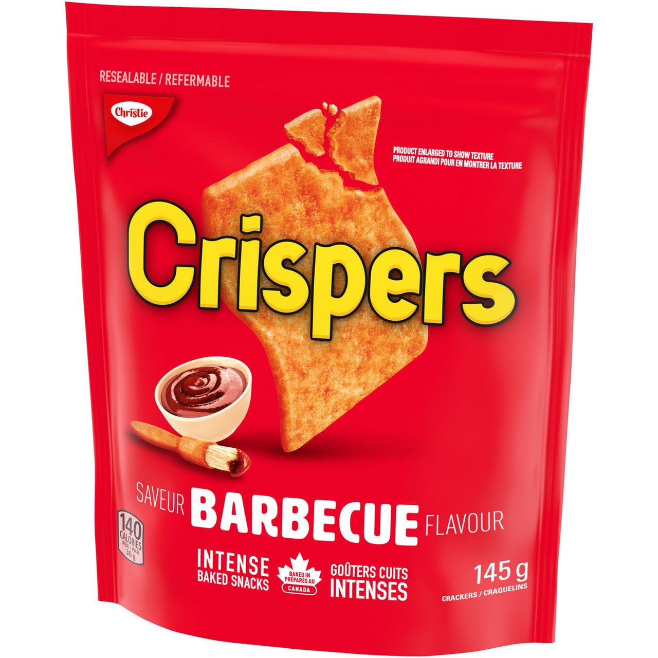 Christie Crispers, Barbecue Crackers, 145g/5.1 Ounce