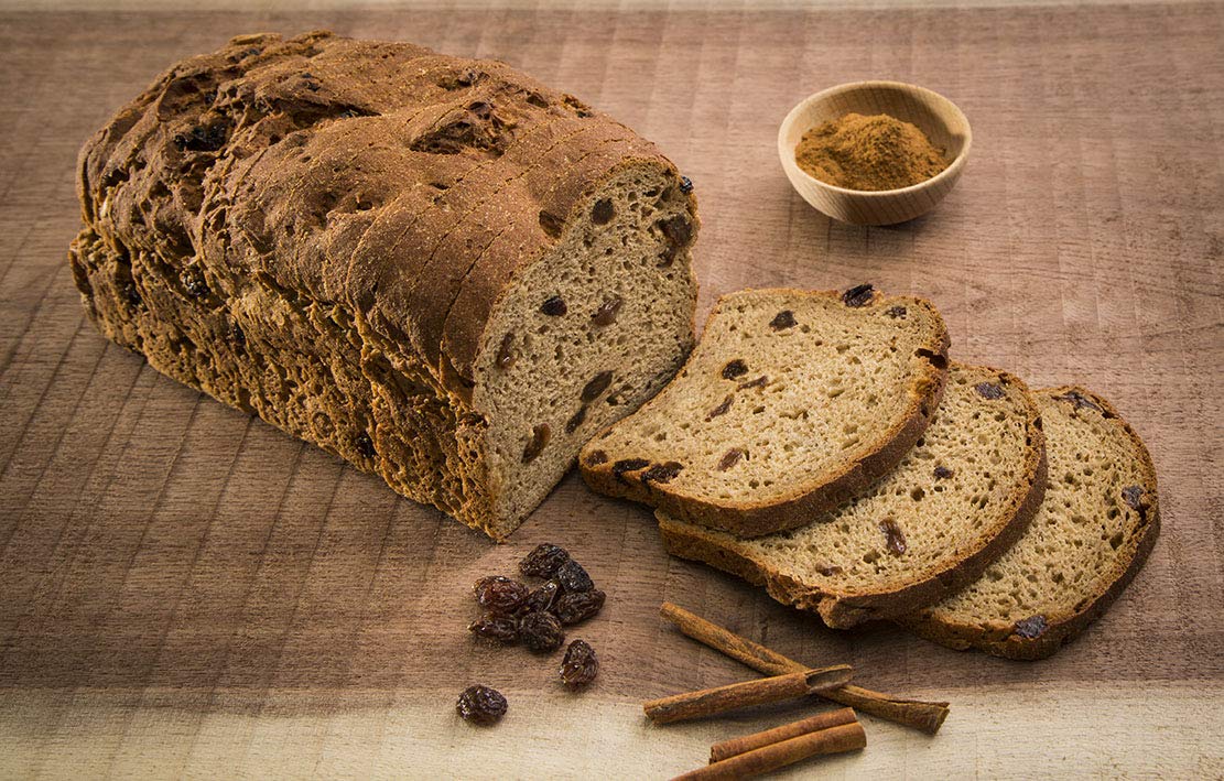 Eban’s Bakehouse Fresh Baked Gluten-Free Cinnamon Raisin Bread - 4 Loaves - 100% Natural - Soy, Wheat and Dairy Free, Preservative Free, Non-GMO
