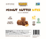 PASOKIN | Cocoa Crunch Natural Peanut Butter Bites | Gluten Free, Vegan, Protein Snack | Crunchy and Creamy | Chocolate Pacoca Made in USA, 6 Boxes