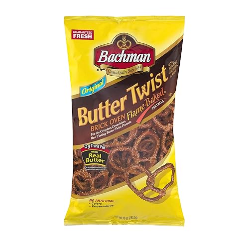Bachman Butter Twist Pretzels 10 oz (4 Bags)