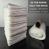 TugTop Eco Paper Towels (3 Pack, 900 Sheets + 3 Hooks) | Portable Hanging Bag Dispenser, Bamboo & Wood Blend for Car, Camping, RV, Garage, Indoors