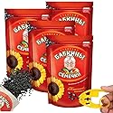 Babkini Semechki Sunflower Seed with Babkini Sticker - Non GMO Seed Packed with Protein& Fiber - Roasted Sunflower Seeds with Resealable Zip Lock