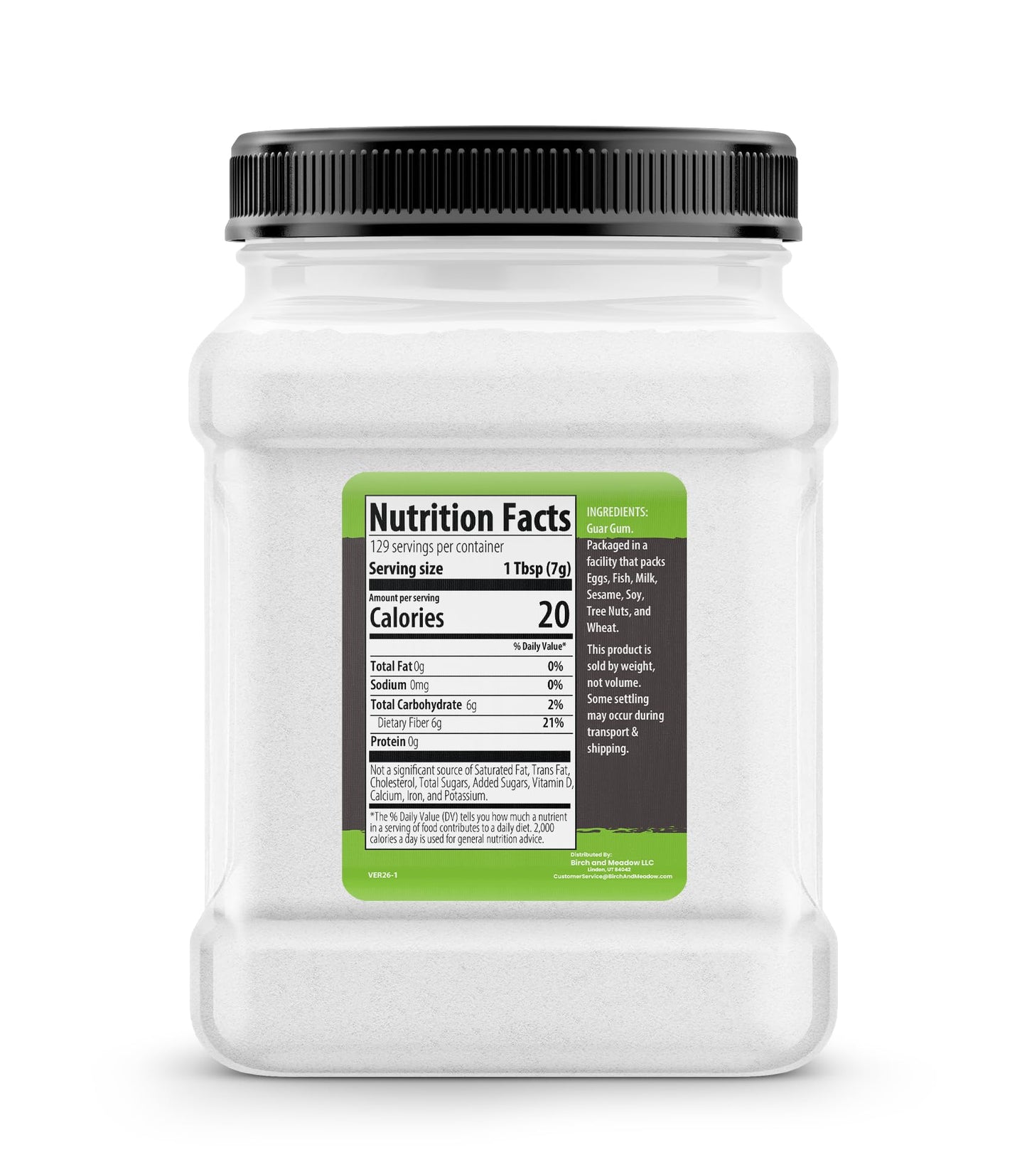 Birch & Meadow 2 lb of Guar Gum, Thickener & Binder, Cooking & Baking
