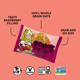 Bobo's PB&J Stuff'd Oat Bites, Simple Ingredients, Whole Grain Oats, Plant Based, Non-GMO, Gluten Free Breakfast Bars, Healthy Snacks for Adults