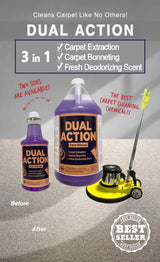 JANILINK Dual Action Carpet & Bonnet Shampoo, Deodorizing, Carpet Extraction, 1 Gal (Pack of 2)