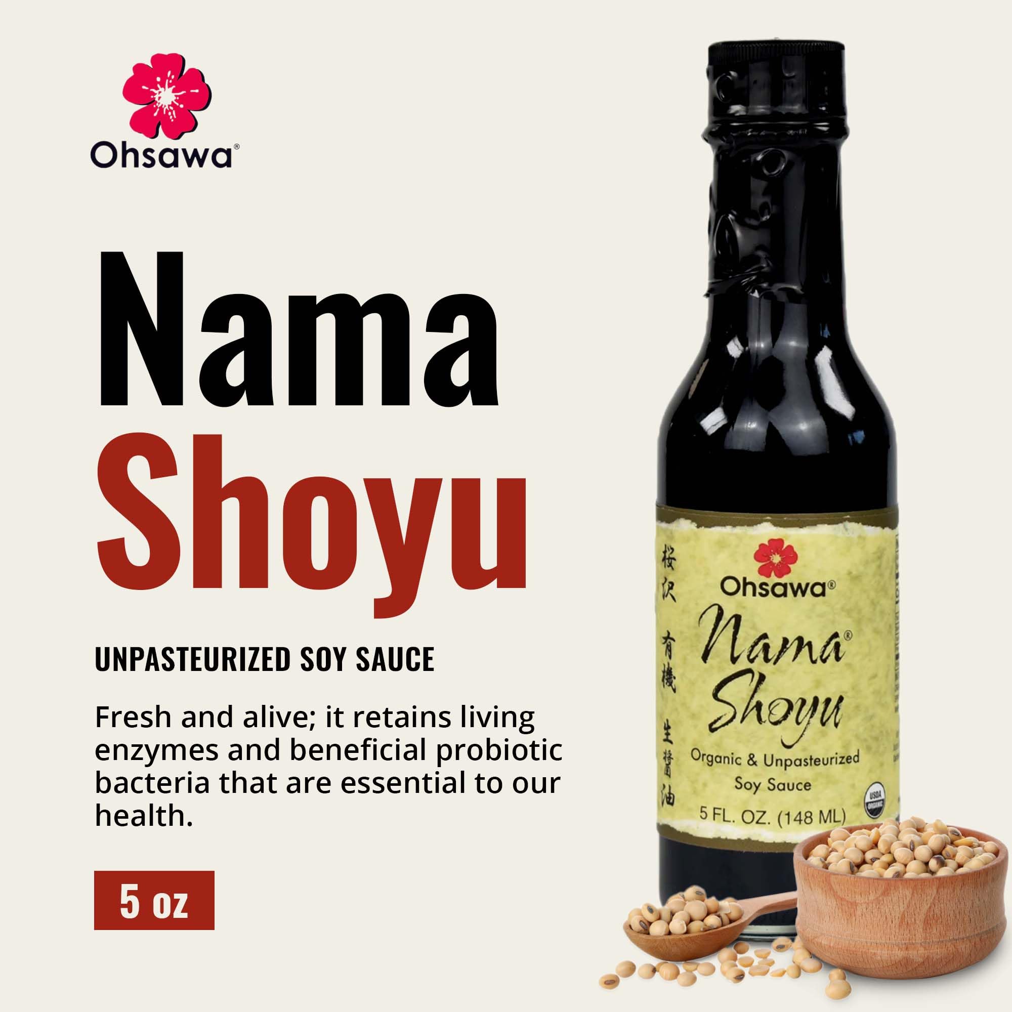 OHSAWA Organic Nama Shoyu Sauce, 5 Ounce