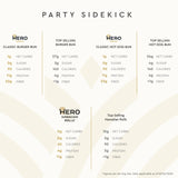 Hero Bread Party Sidekick Bundle - 0g Net Carb Hawaiian Rolls and 1g Net Carb Hamburger Buns & Hot Dog Buns | 0g Sugar, High Fiber, under 100 Calories