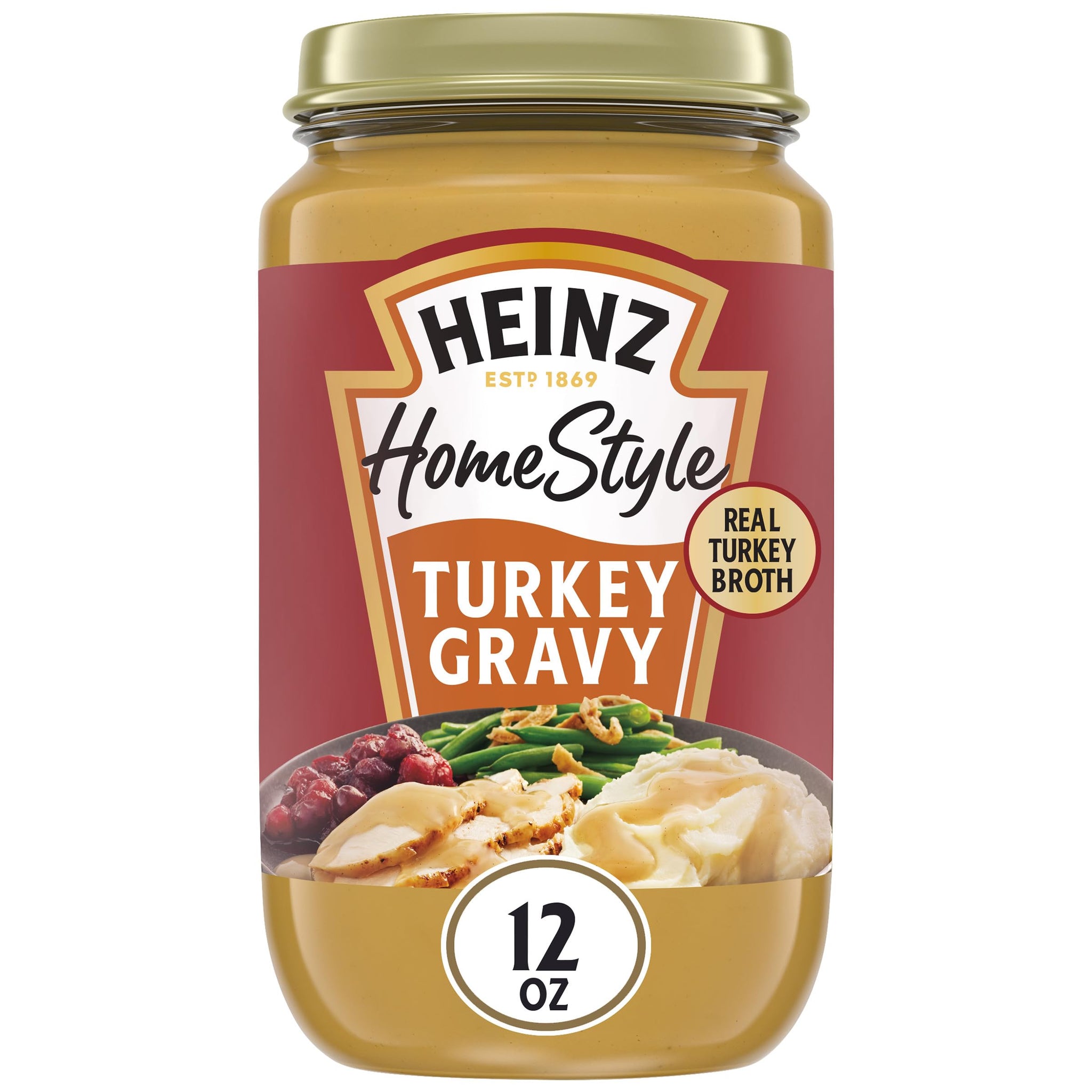Heinz HomeStyle Turkey Gravy, 12 oz Jar