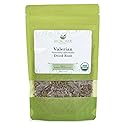 Biokoma Organic Valerian Dried Root 100g 3.55oz Cut Valeriana officinalis Herb Sleep Relax Support Resealable Moisture Proof Pouch USDA Organic Herbal