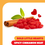 Cinnamon Hearts - 2 Pound Bulk Pack - Spicy Hard Candy - Heart Shaped Cinnamon Candy for Dessert Decoration, Buffets and Everyday Snacking - Nostalgic
