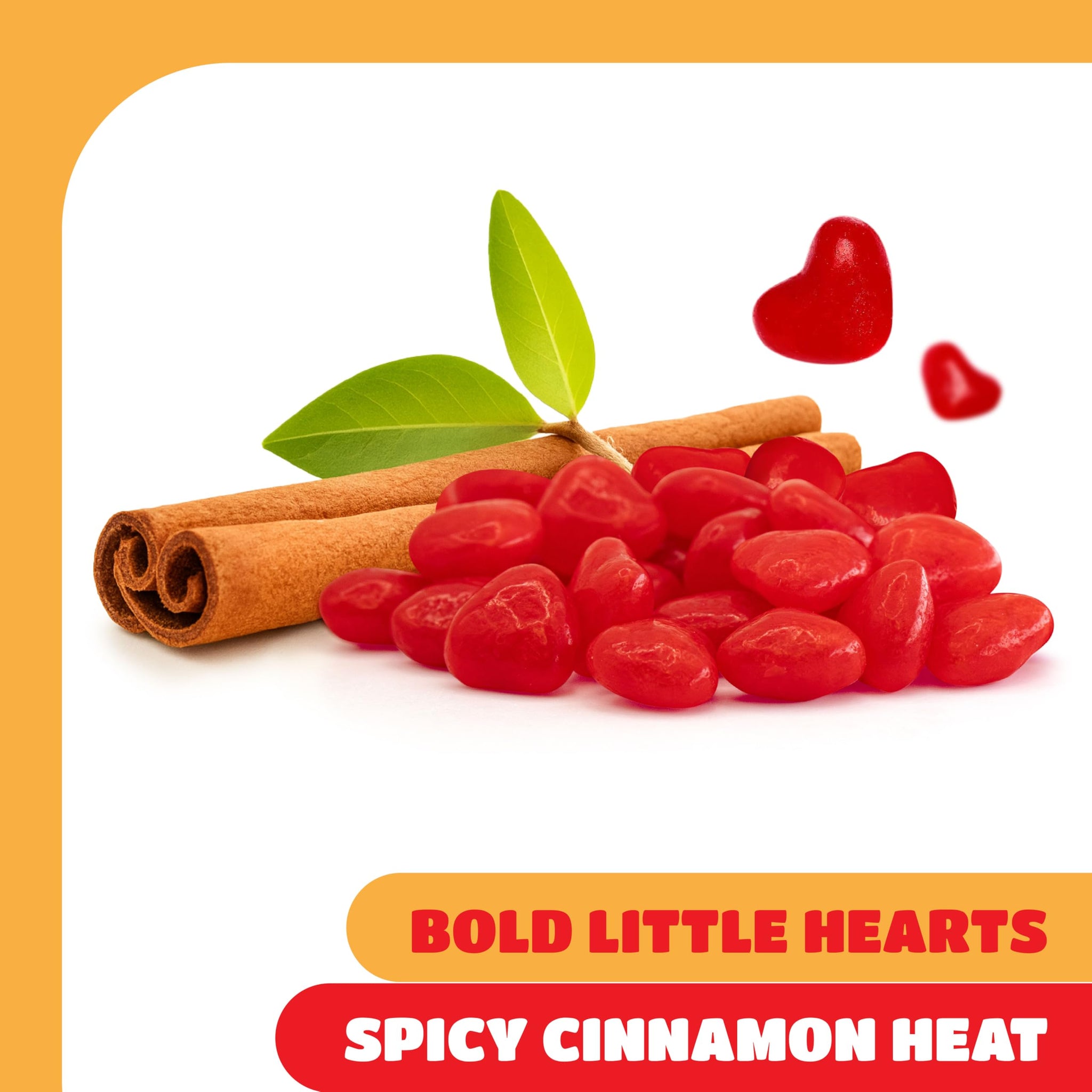 Cinnamon Hearts - 2 Pound Bulk Pack - Spicy Hard Candy - Heart Shaped Cinnamon Candy for Dessert Decoration, Buffets and Everyday Snacking - Nostalgic