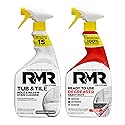 RMR Grime To Shine System - Tub & Tile Stain Remover + Ready to Use Degreaser, 2-Step Bathroom and Surface Cleaning Bundle for Tile, Grout, Shower