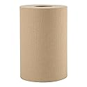 Boardwalk BWK6252 Hardwound Paper Towels, 8" x 350ft, 1-Ply Natural (Case of 12 Rolls)