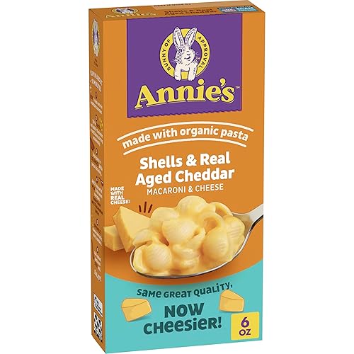 Annie's Homegrown Shells & Real Aged Cheddar Macaroni & Cheese Box, 6 oz