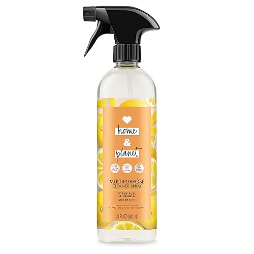 Love Home and Planet Multipurpose Cleaner Spray, Citrus Yuzu & Vanilla, 23 oz