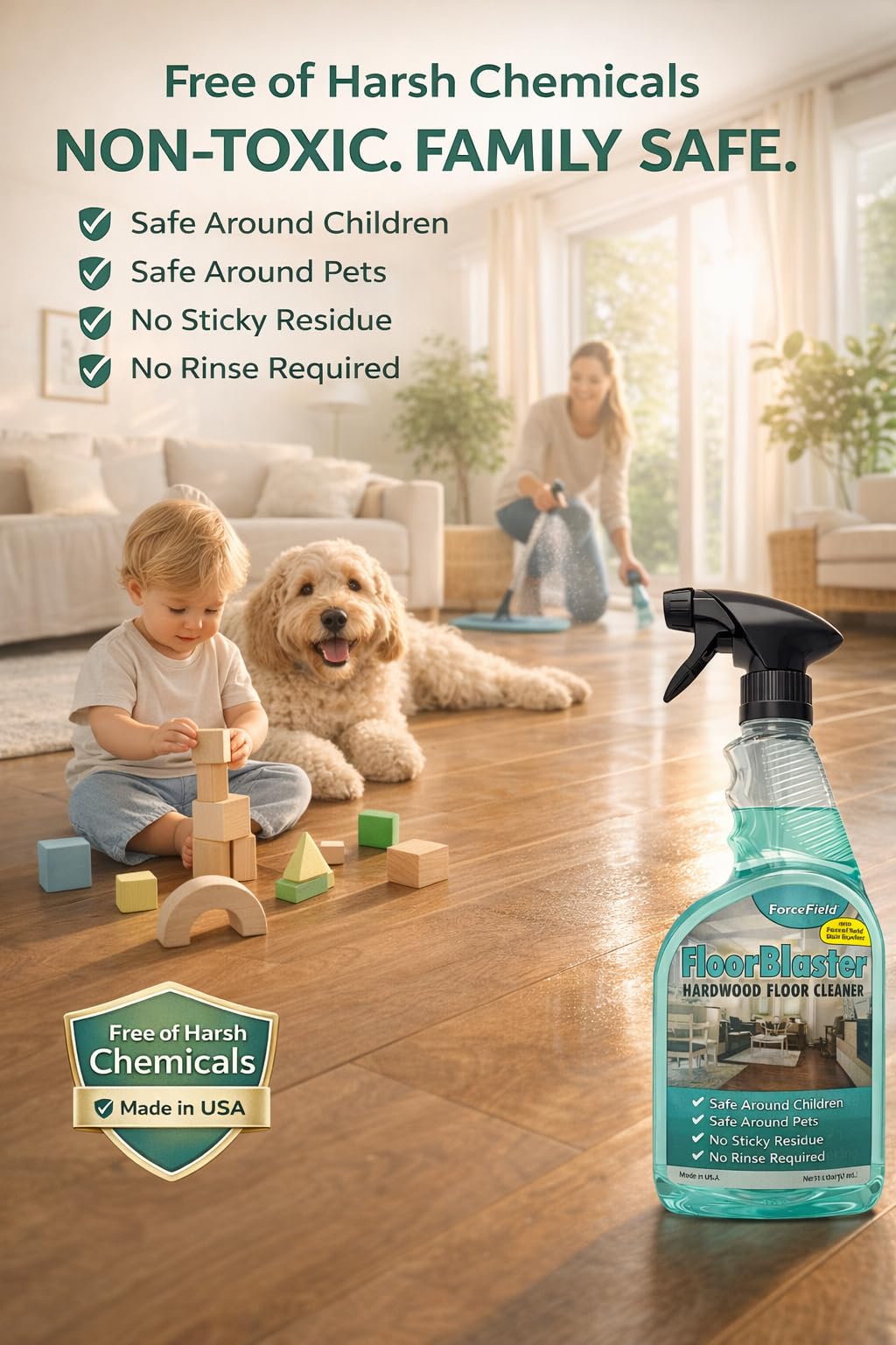 ForceField FloorBlaster Hardwood Floor Cleaner 32 oz