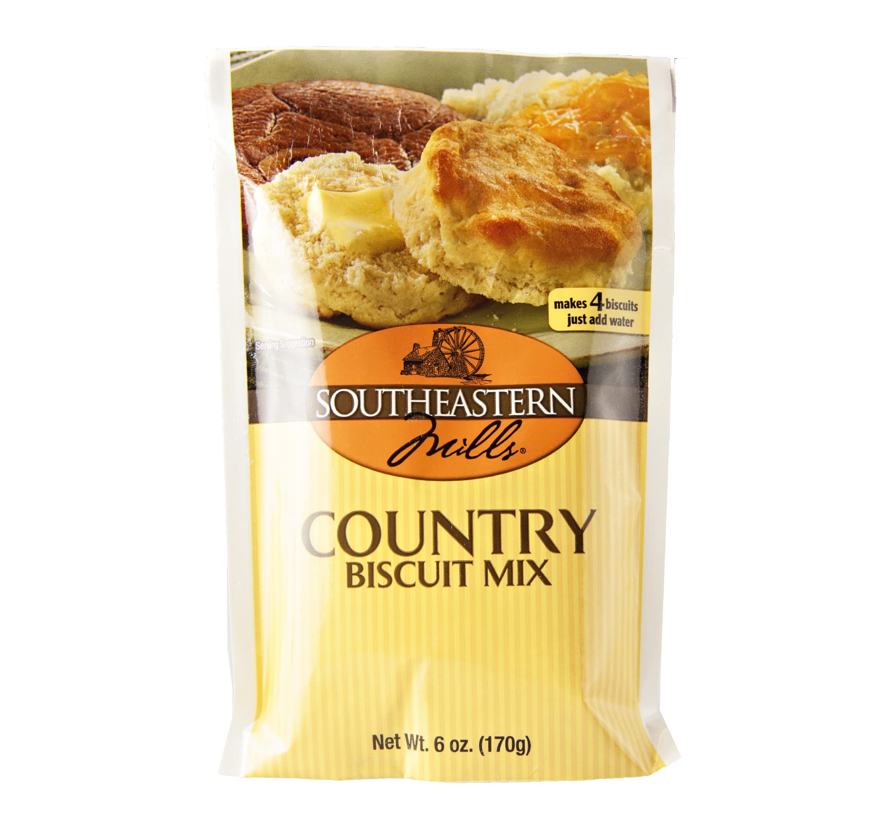 Kauffman Orchards Country Biscuit Mix by Southeastern Mills, 6 Oz. (Pack of 6)