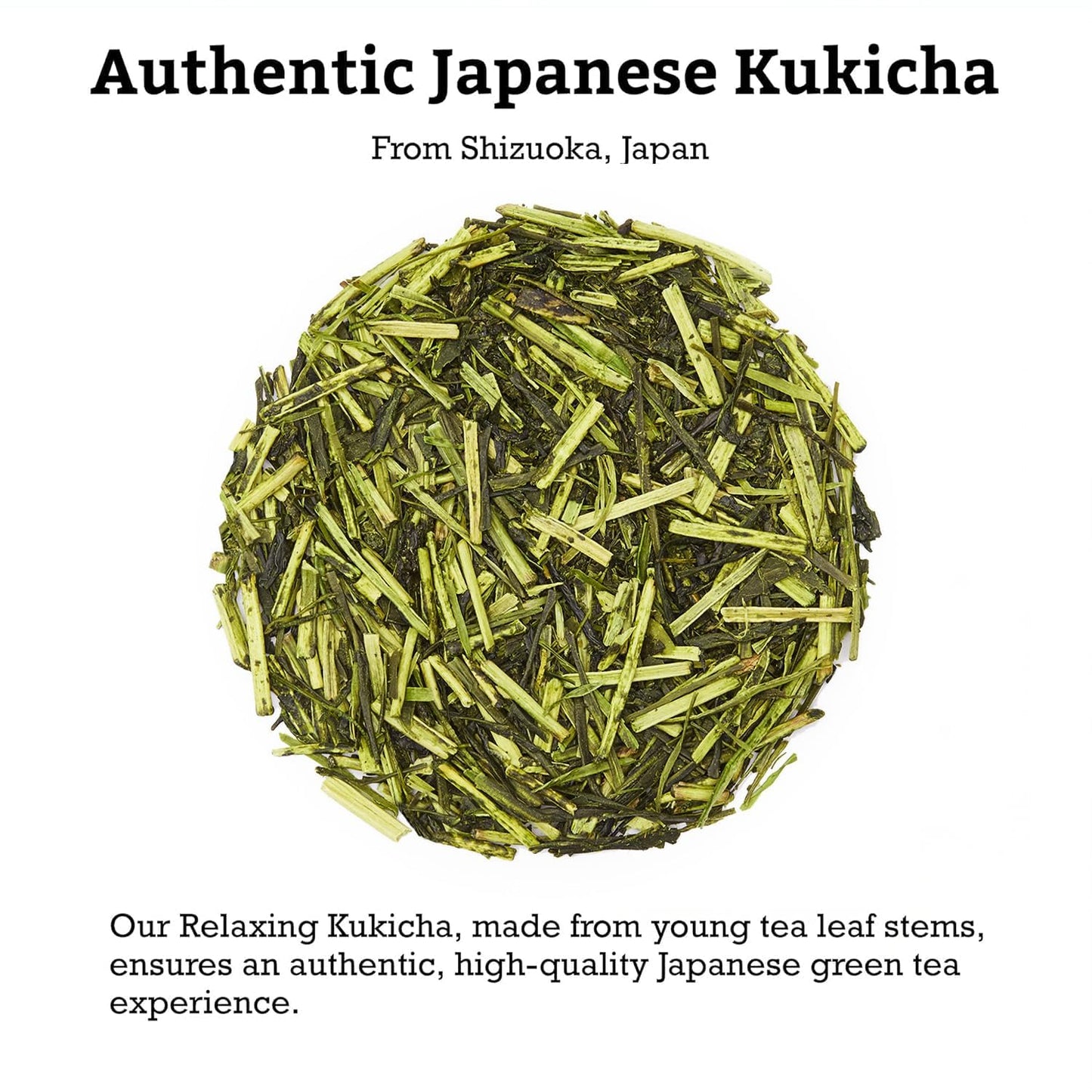 SUGIMOTO TEA Japanese Kukicha Stem Green Tea Loose Leaf Bulk 1.0 lb (454 g)