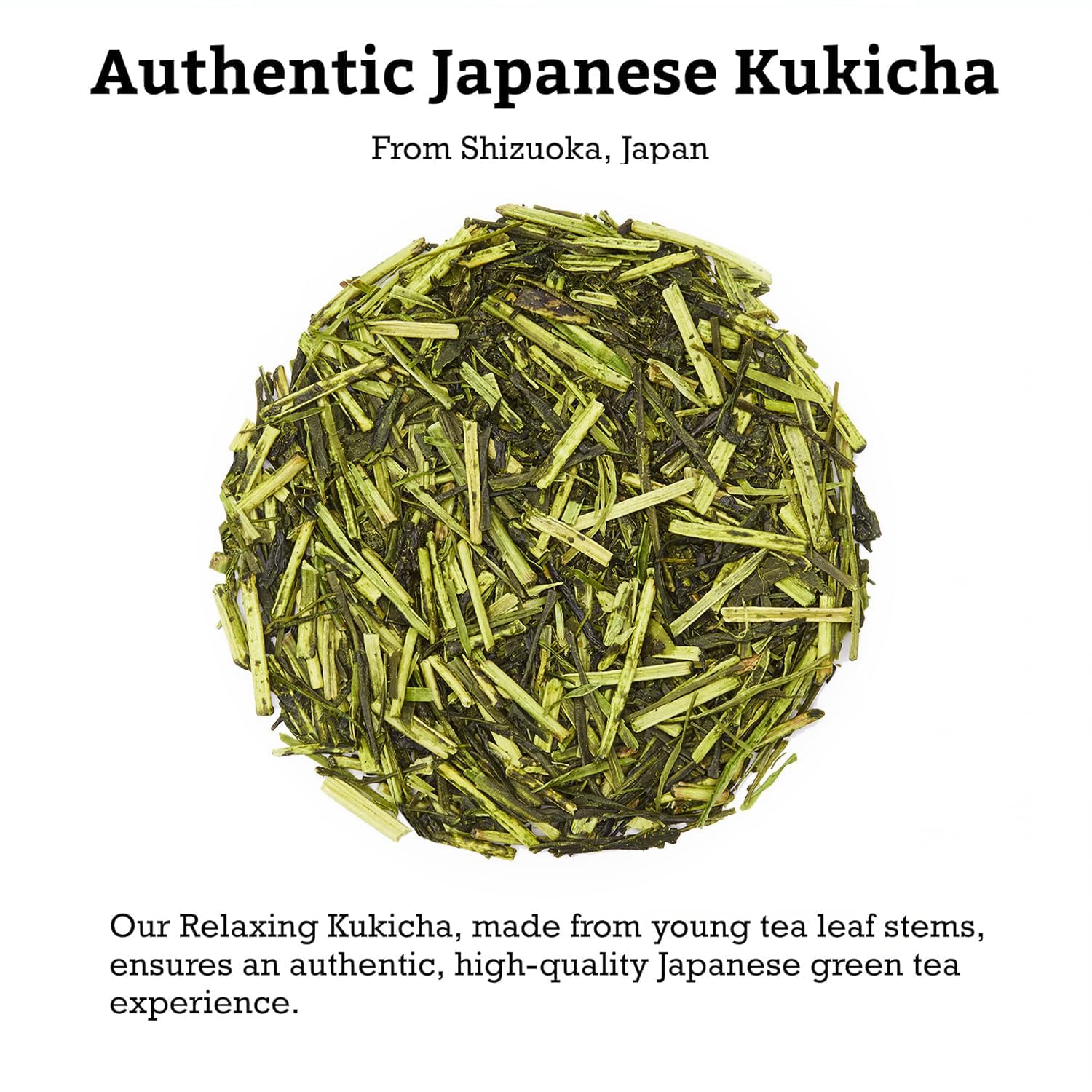 SUGIMOTO TEA Japanese Kukicha Stem Green Tea Loose Leaf Bulk 1.0 lb (454 g)