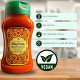 Mustapha’s Harissa Hot Sauce - North African Original Hot Pepper Paste, No Sugar, Preservative-Free, Non-GMO, Vegan, Paleo & Keto Friendly, Perfect