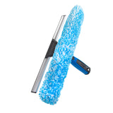 Unger Professional Connect and Clean 2-in-1 Squeegee and Scrubber, 14” Window Cleaning Tool, Essential Glass Cleaner for Commercial and Residential