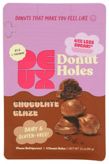 Deux, Donut Holes Chocolate Glazed, 2.1 Ounce