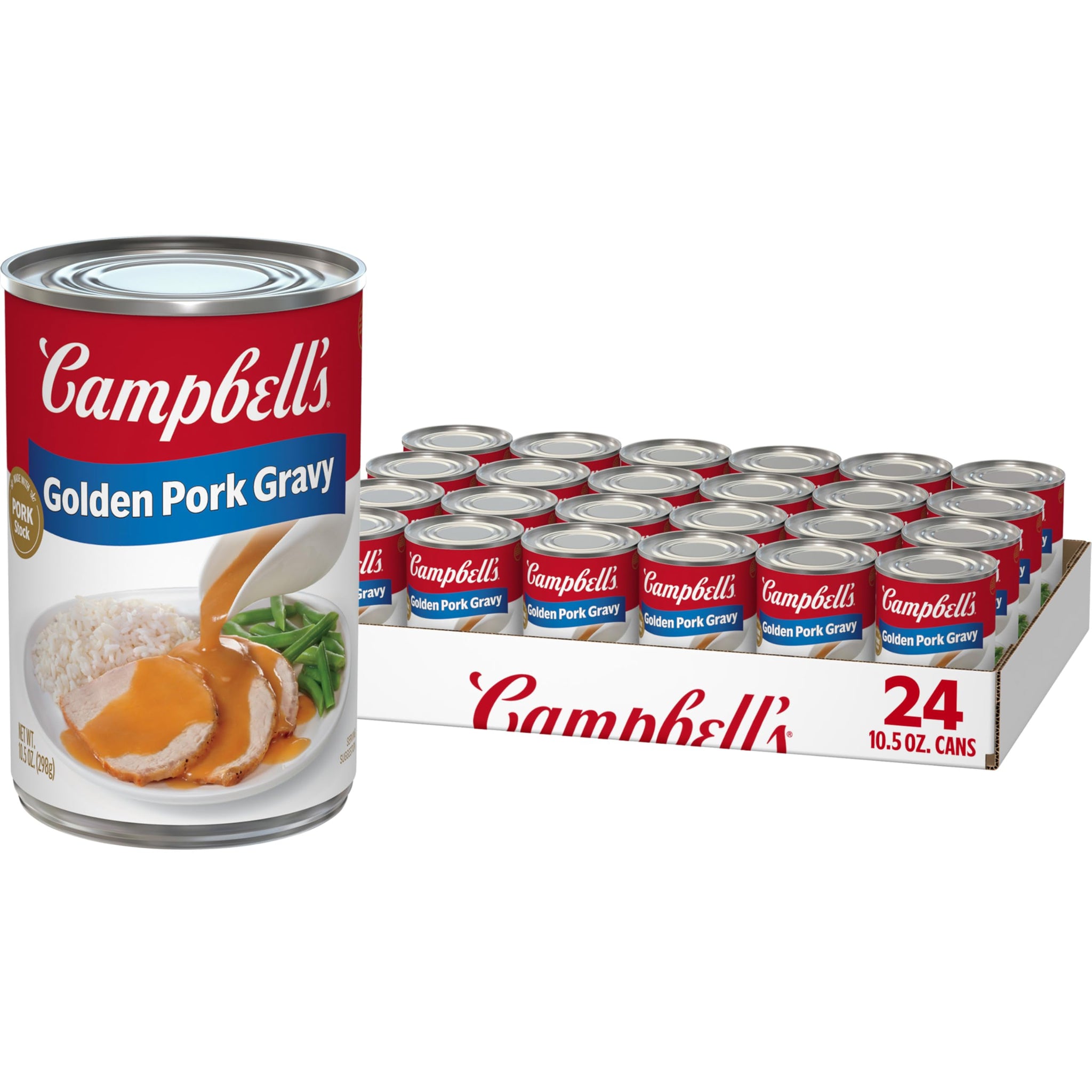 Campbell’s Golden Pork Gravy, 10.5 oz Can (24 Pack)