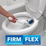 Unger EZ No-Drip Combo Toilet Brush and Plunger Set with Carrying Caddy, Cleaning Tools for Home and Business Bathroom, Discreet Scrubber Accessories