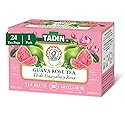 Tadin Guava Rose Tea, Contains Caffeine, 24 Tea Bags Per Box, Pack of 1