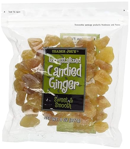 Trader Joe's Uncrystallized Candied Ginger 8oz, 2 Pack