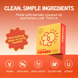 Popsmith Popcorn Pre-Measured Kits - Five 4-oz Buttery Popcorn Kits with Butter Flavored Coconut Oil & Buttery Salt. Authentic Movie Theater Flavor.