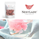 NESTLADY Pickled Sakura Cherry Blossoms, Edible Salted Cherry Blossom for Tea & Baking, Japanese Sakura Flowers 75g