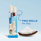 Snack Break Coconut Wafer Rolls, Crispy Rolled Wafer Cookies with Coconut Coating, Individually Wrapped On-the-Go Snack, 24 Count (Pack of 3)