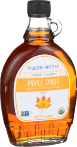 MadeWith Brand Amber Maple Syrup, 12 Oz (Pack of 12)