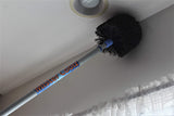 Mister Coolz Cobweb Duster Twist-on/Screw-on Head Attachment with Locking Screw- Ceiling and Corner Duster- Spider Web Duster, Cob Web Brush (Blue)