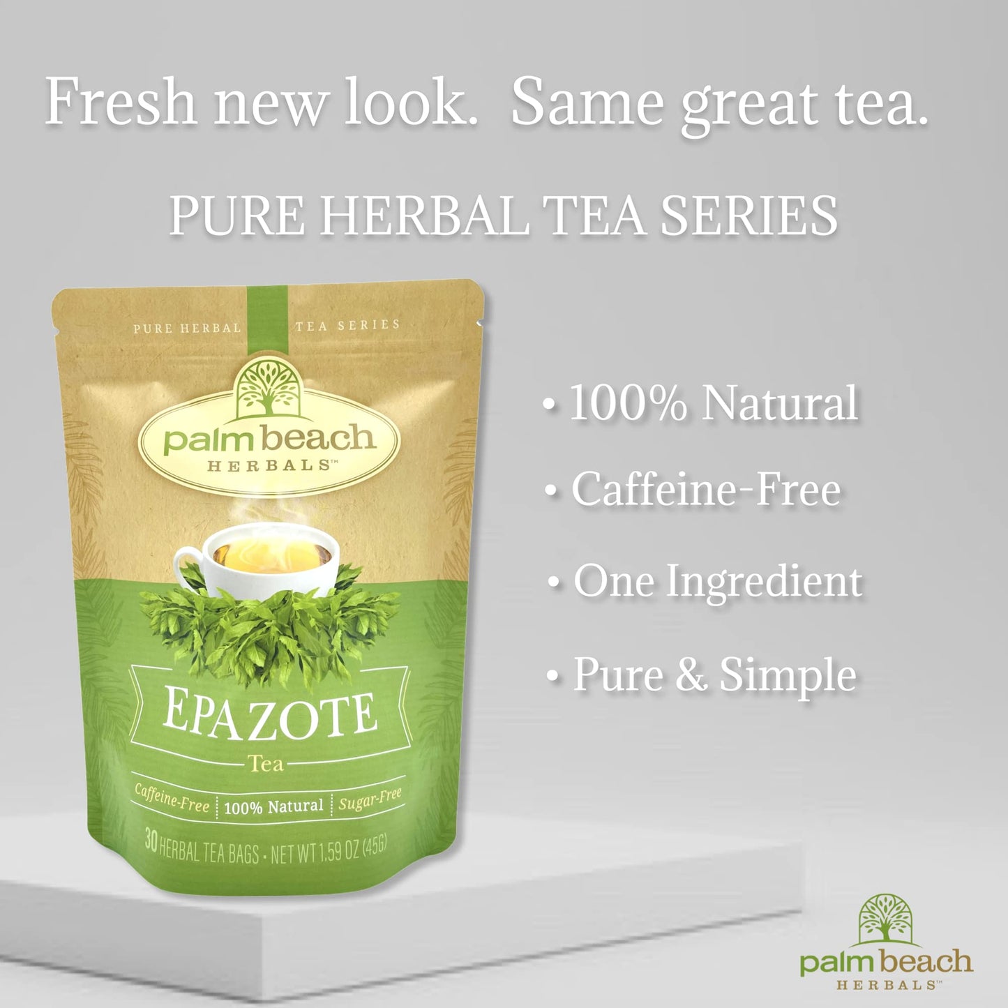 Palm Beach Medicinal Herbs - Epazote Tea - Pure Herbal Tea Series, 30ct