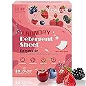Laundry Sheet 80 Loads Eco-Friendly Laundry Soap Washer Sheets - Liquidless Detergent Plastic Free & Hypoallergenic(Berry Party Scented)