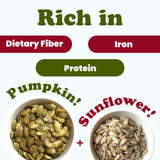 Food to Live Sunflower and Pumpkin Seed Mix, 2 Pounds - Natural Snack, Rich in Protein, Perfect for Snacking, Baking and Salads, Raw, Vegan, Kosher