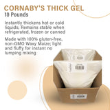 Cornaby’s Thick Gel 10 Pounds | Premium Waxy Maize Starch, 2x More Thickening | Gluten-free, non-GMO, Natural Food Thickener for Thickening Soups