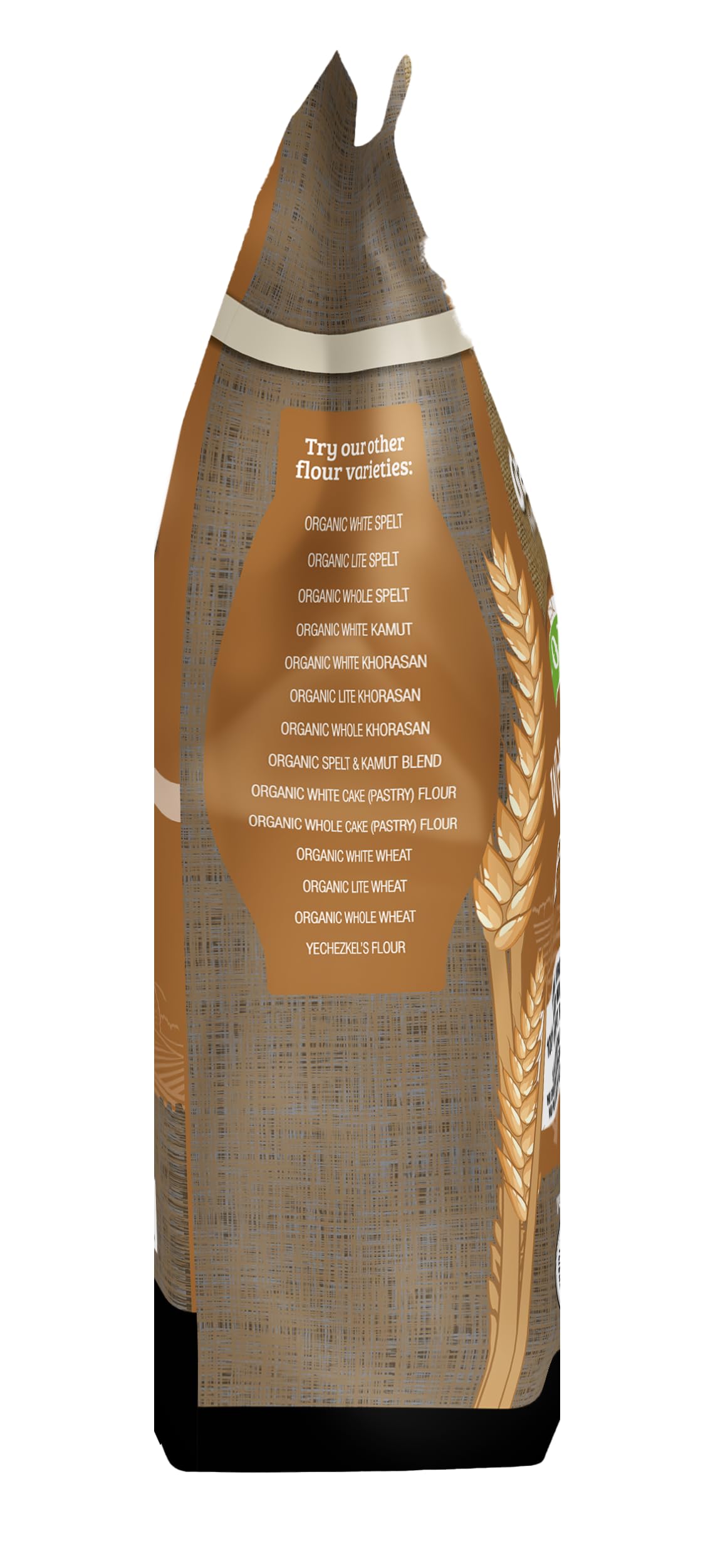 Grain Brain Organic Whole Wheat All purpose flour, No Bleaching, No Potassium Bromate (80 Ounces)