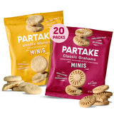 Gluten Free Partake Mini Classic Graham Crackers & Vanilla Wafer Cookies Variety Pack - Vegan - Free From the Top 9 Allergens Including Dairy, Wheat