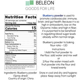 Blueberry Powder - Pure All Natural Whole Blueberry Powder for Baking, Flavoring, Smoothies, Beverage, 8 oz