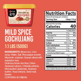 Gochujang Premium - Korean Red Chili Paste [ Mild | 1.1 lb (500g) ] - Gluten-Free/ 0 Fat/ 0 Cholesterol / (40 Calories/Serving) | Spicy & Sweet Savory