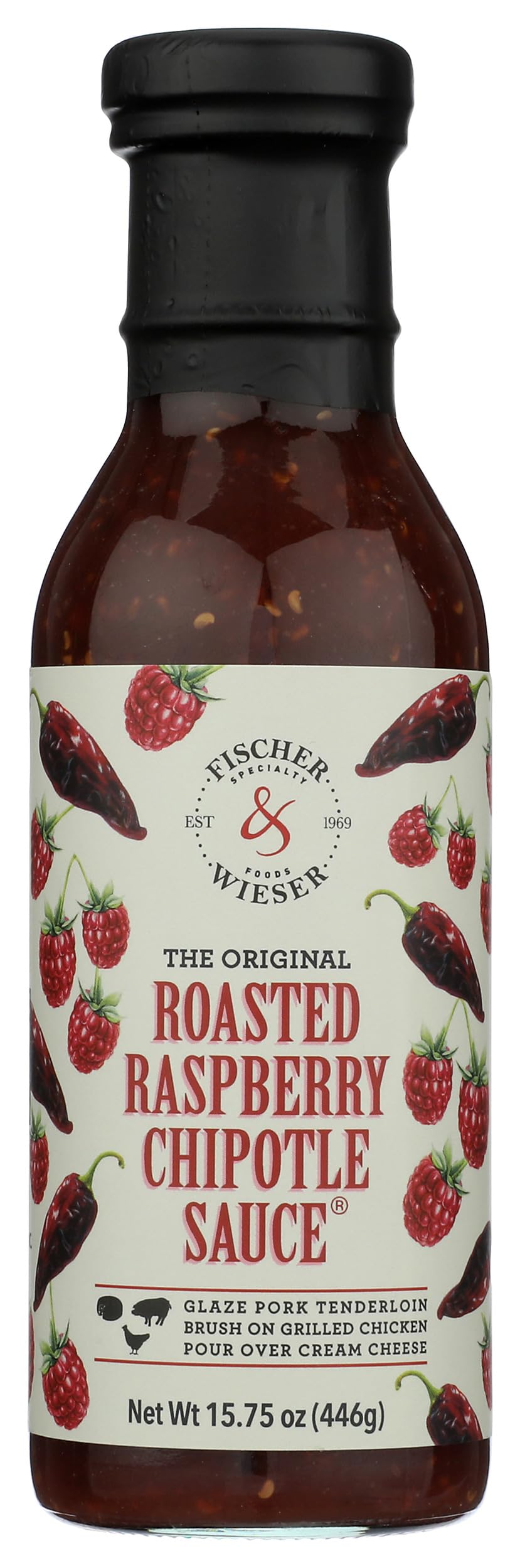 Fischer & Wieser, Sauce Roasted Raspberry Chipotle, 15.75 Ounce