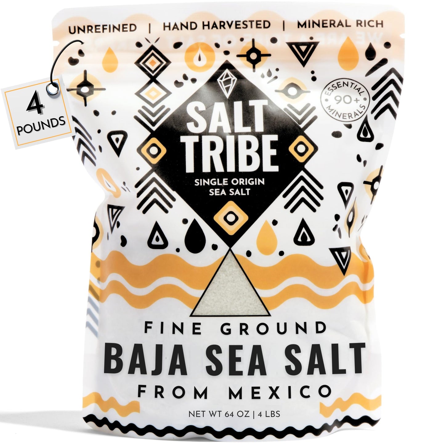 Salt Tribe™ | Baja Sea Salt | Mineral Rich | 90+ Trace Minerals | Fine Ground | Hydration Support | Sal Organica | Low Sodium | Organic & Unrefined |