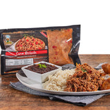 Dele Food Ready to Heat Shredded Beef - Authentic Venezuelan Recipe Made in USA, Fully Cooked Shredded Beef with Sauce, Precooked Meat for Tacos