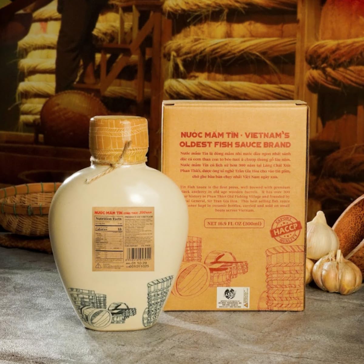Làng Chài X?a Premium Vietnamese Fish Sauce Collection - Authentic and Flavorful Marinades and Sauces for Grilling, Dipping, and Cooking (200g) (Full