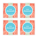 Sugarfina Pink Diamonds Small Candy Cube, Gummies, 4.1 oz, 4 Count