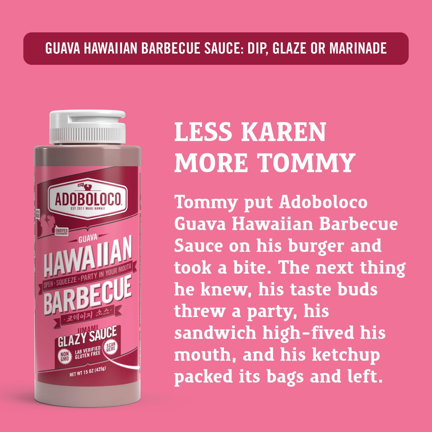 Adoboloco Guava Hawaiian Barbecue Sauce - Gluten Free