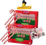KANDYRIFIK CANDY CANES Peppermint Flavored | Red & White Stripes Individually Wrapped | Creative Idea Booklet Included (40 COUNT)